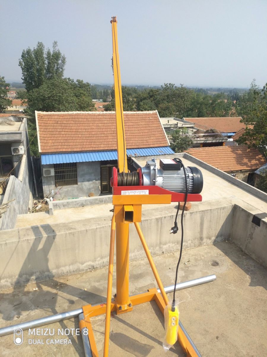 微型鋼絲繩電動葫蘆搭配室外吊機